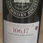 SMWS 106.17 “Lovely sweet toffee surprise”