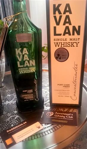 Kavalan Concertmaster Port Cask, 40% (Samples Of Whisky #10)
