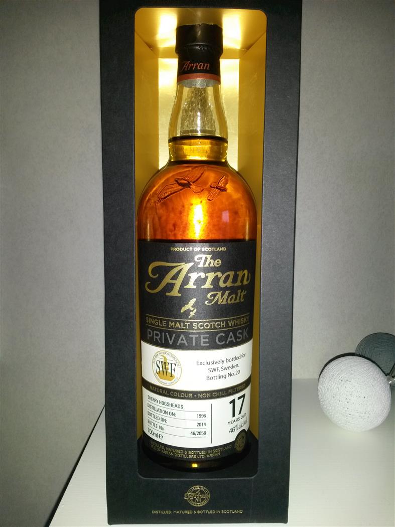 Arran 17 (1997) Sherry, 46% (SWF-20)