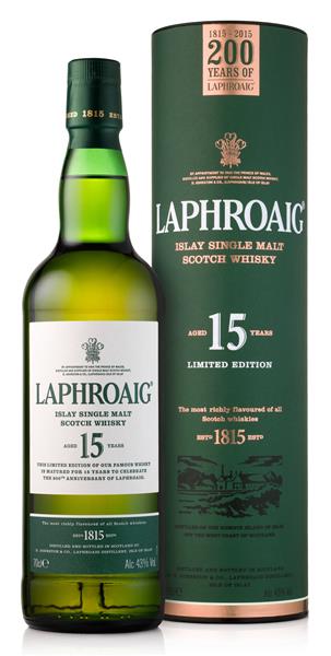 Laphroaig 15 (2015) 43% (Lim. Edition – 200th Anniversary)