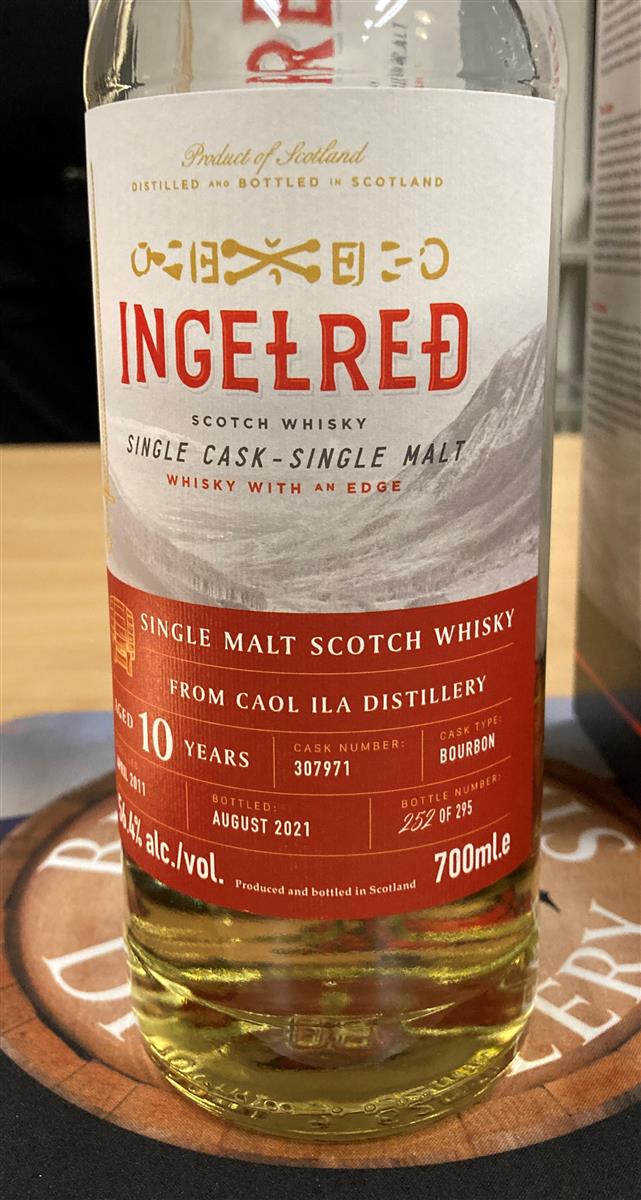 Ingelred Caol Ila Bourbon Cask #307971 10 Yo, 2011 56,4%