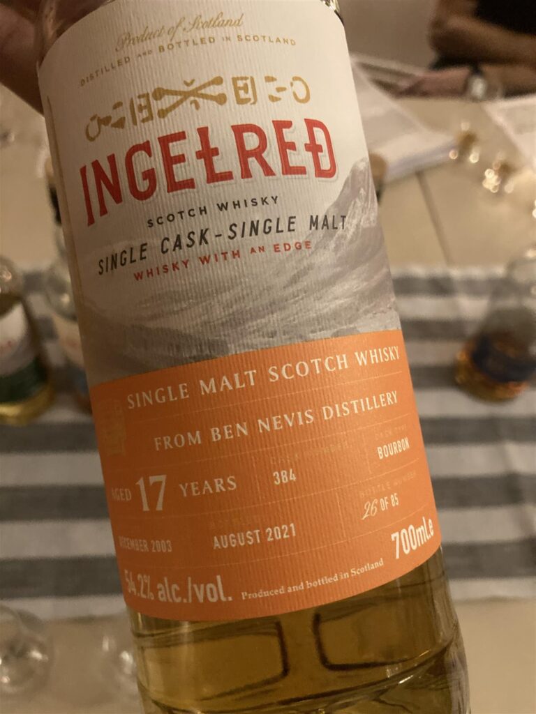 Ingelred Whisky Ben Nevis Bourbon 17 yo (2021) 54,2%