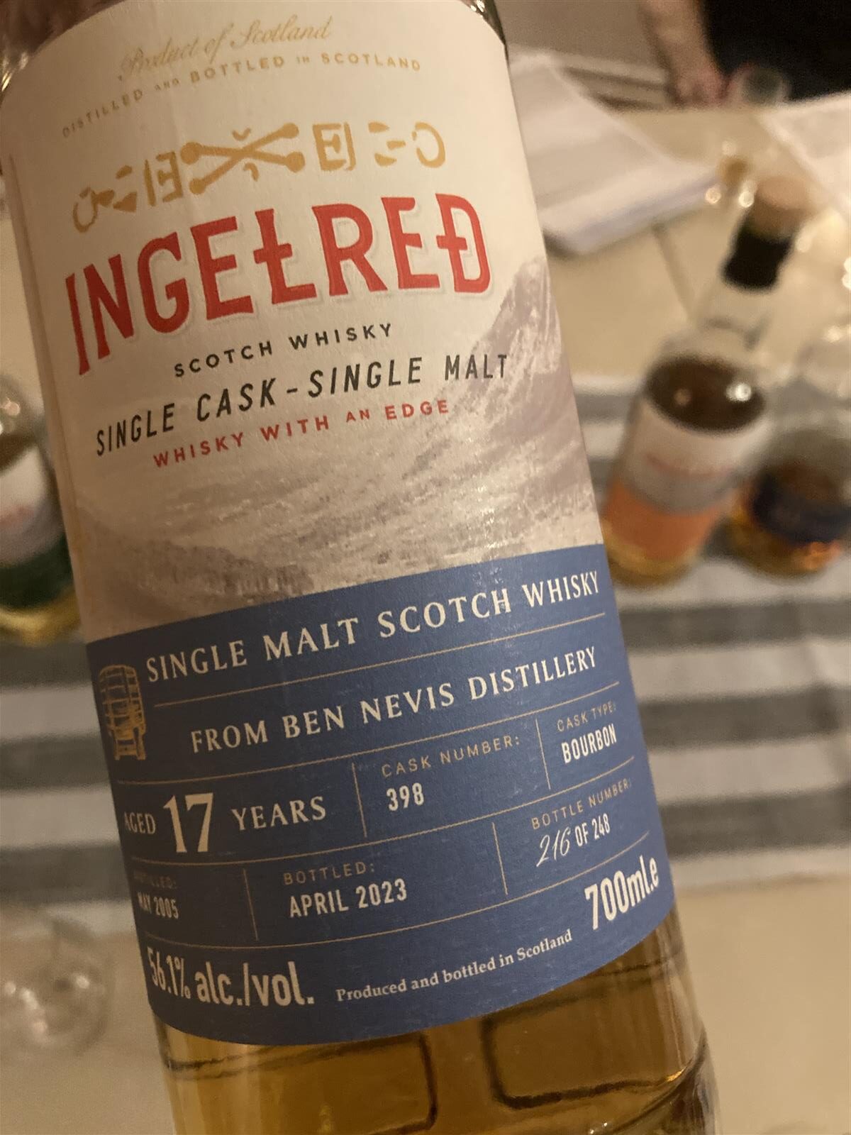 Ingelred Ben Nevis Bourbon 17 yo (2023) 56,1%