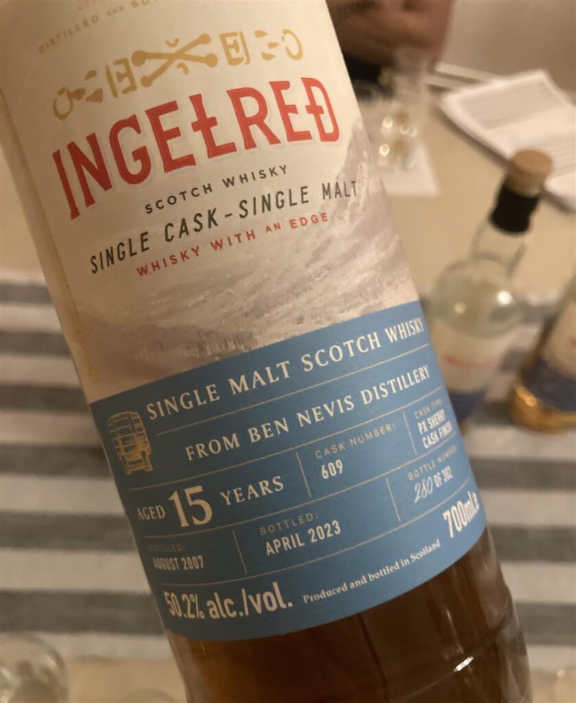 Ingelred Whisky Ben Nevis PX Sherry Cask Finish 15 yo (2023) 50,2%